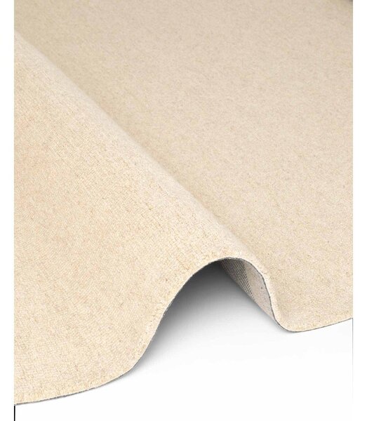 Tappeto rotondo beige in lana tessuto a mano ø 160 cm Puristic Knots – Elle Decoration