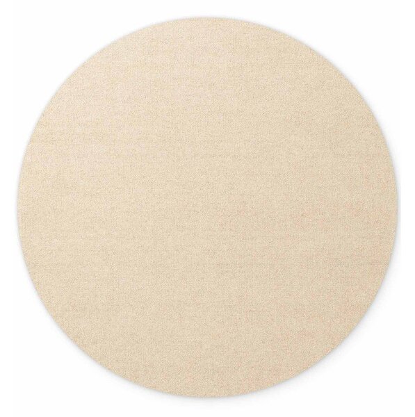 Tappeto rotondo beige in lana tessuto a mano ø 160 cm Puristic Knots – Elle Decoration