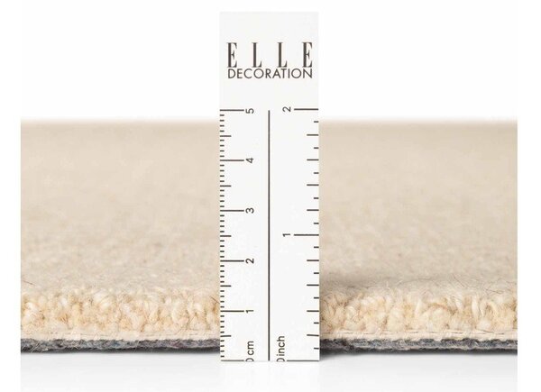 Tappeto beige in lana tessuto a mano 140x200 cm Puristic Knots – Elle Decoration