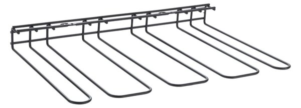 Portabicchieri da parete nero Bicchiere da vino - Metaltex