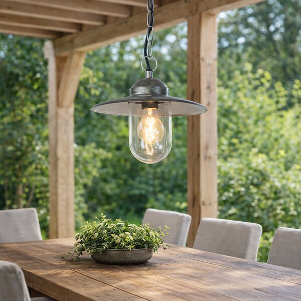 Lampada a sospensione industriale zinco IP44 - Munich