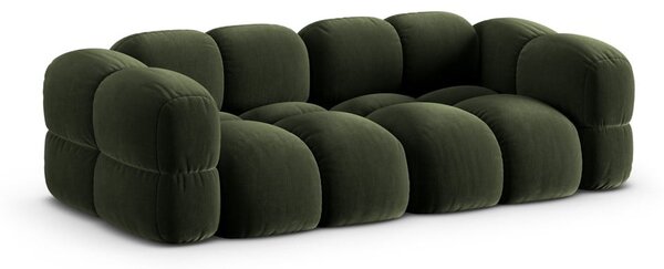 Divano verde con rivestimento in velluto 250 cm Loretto – Cosmopolitan Design