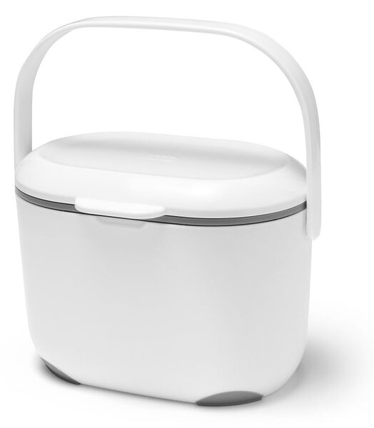 Contenitore per rifiuti compostabili bianco/grigio 2,5 l - Addis