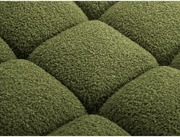 Divano componibile verde in tessuto bouclé 188 cm Bellis - Micadoni Home