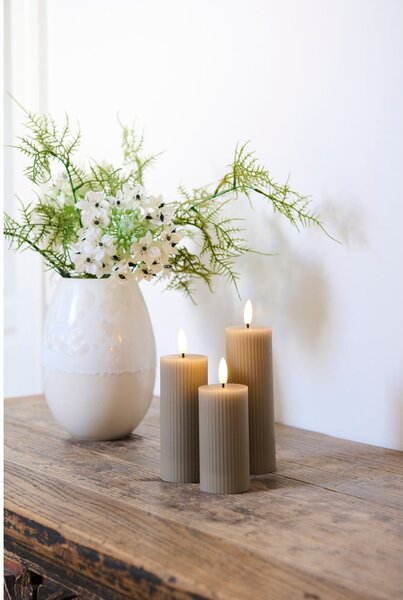 Candele LED in set da 3 pezzi su USB (altezza 15 cm) Smilla - Sirius