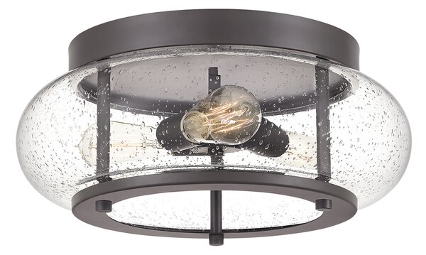 Plafoniera Industrial Nordica Trilogy Metallo Bronzo Antico 3 Luci E27