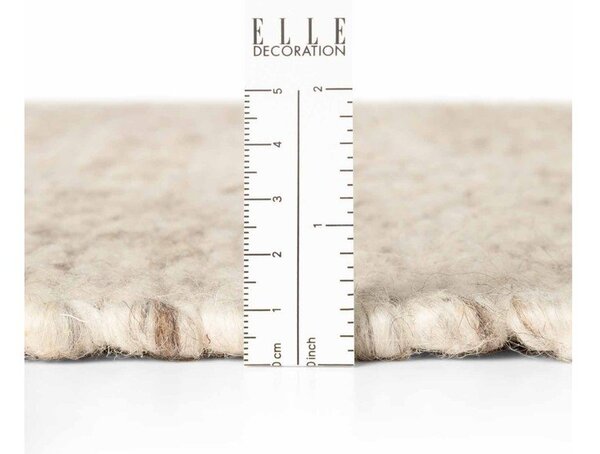 Tappeto beige/di colore naturale in lana tessuto a mano 160x230 cm Lyon Beans – Elle Decoration