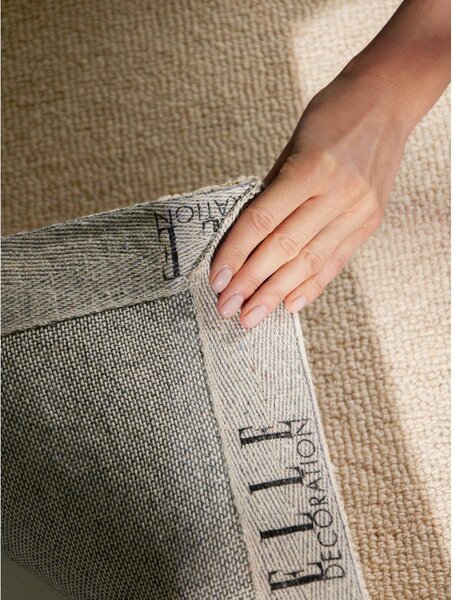 Tappeto beige in lana tessuto a mano 140x200 cm Puristic Knots – Elle Decoration