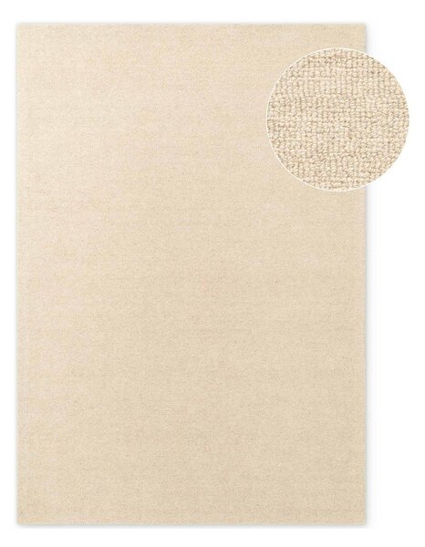 Tappeto beige in lana tessuto a mano 140x200 cm Puristic Knots – Elle Decoration