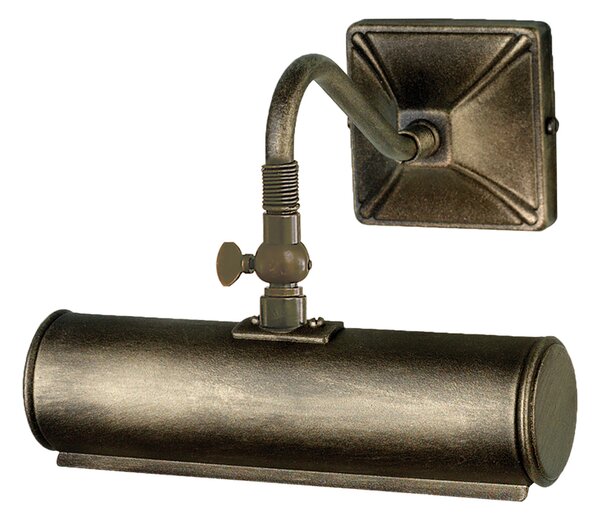 Applique Classica Picture Light Acciaio Nero Oro 1 Luce E14