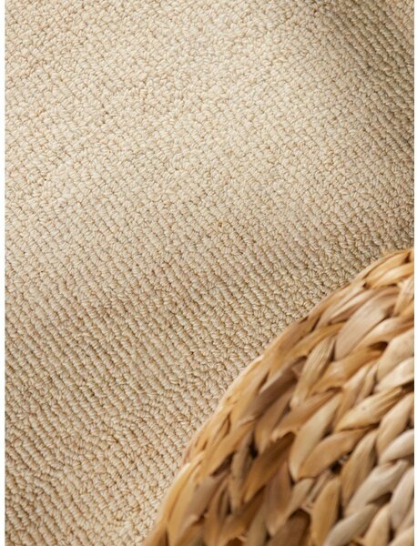 Tappeto beige in lana tessuto a mano 140x200 cm Puristic Knots – Elle Decoration