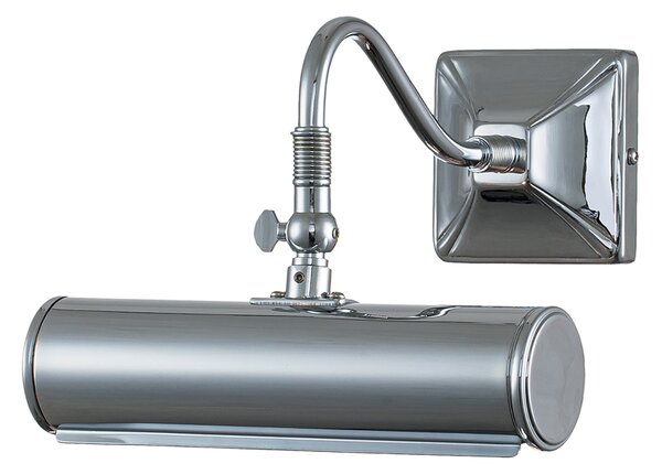 Applique Classica Picture Light Acciaio Cromo Lucido 1 Luce E14