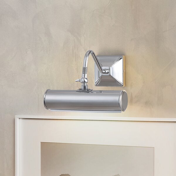 Applique Classica Picture Light Acciaio Cromo Lucido 1 Luce E14