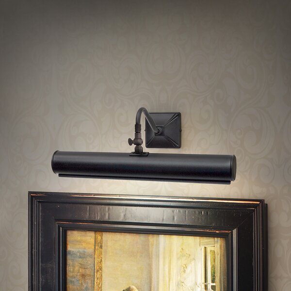 Applique Classica Picture Light Acciaio Nero 2 Luci E14