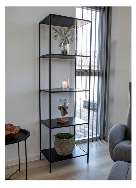 Libreria nera in frassino 51x170 cm Vita - House Nordic