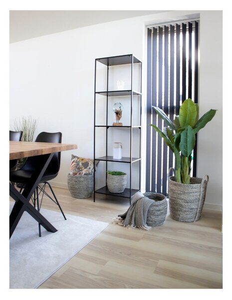 Libreria nera in frassino 51x170 cm Vita - House Nordic