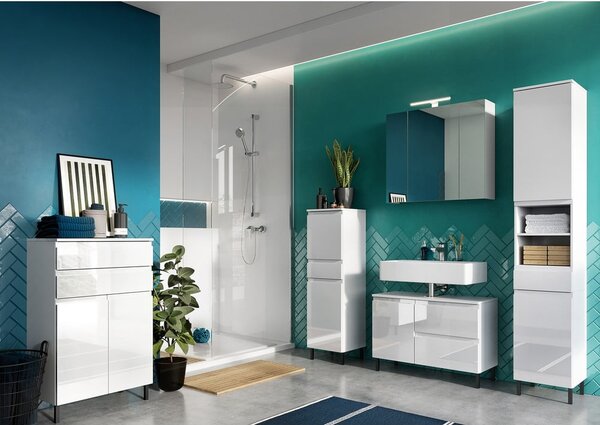 Mobile bagno alto bianco 34x190 cm Salinas - Germania