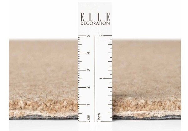 Tappeto di colore naturale in lana tessuto a mano 140x200 cm Puristic Knots – Elle Decoration