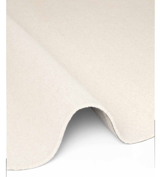 Tappeto rotondo color crema in lana tessuto a mano ø 160 cm Puristic Knots – Elle Decoration
