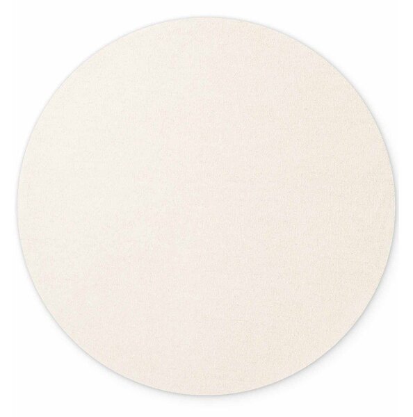 Tappeto rotondo color crema in lana tessuto a mano ø 160 cm Puristic Knots – Elle Decoration