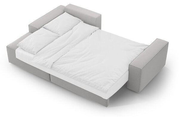Divano letto angolare grigio chiaro (angolo sinistro) Jodie - Micadoni Home