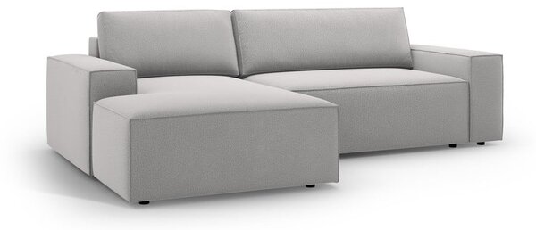 Divano letto angolare grigio chiaro (angolo sinistro) Jodie - Micadoni Home