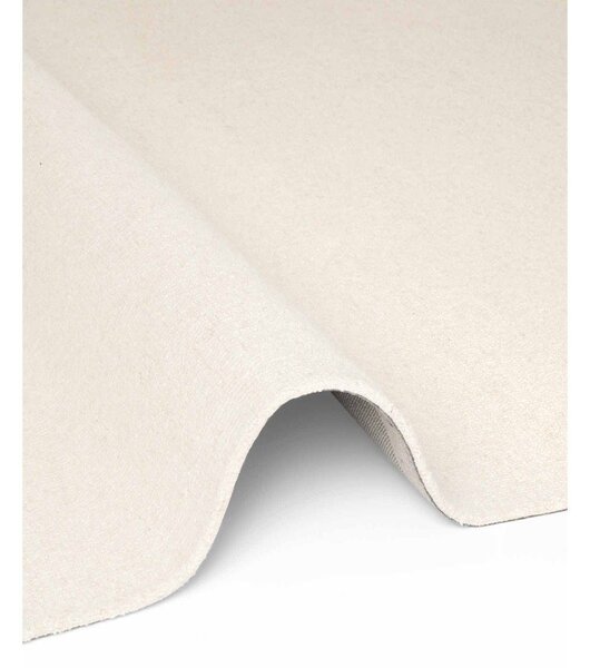 Tappeto color crema in lana tessuto a mano 140x200 cm Puristic Knots – Elle Decoration