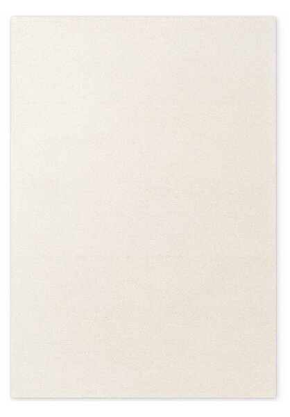 Tappeto color crema in lana tessuto a mano 140x200 cm Puristic Knots – Elle Decoration