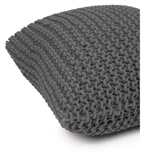 Pouf cuscino grigio in maglia - Bonami Essentials