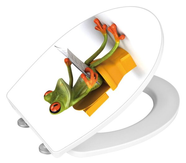 Sedile WC a chiusura facilitata News, 45 x 38,8 cm Frog - Wenko