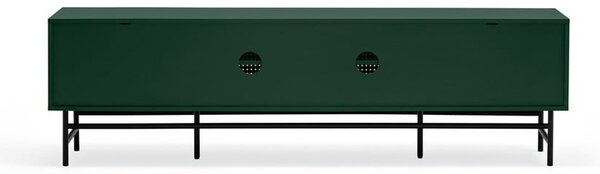 Tavolo TV nero e verde Punto - Teulat