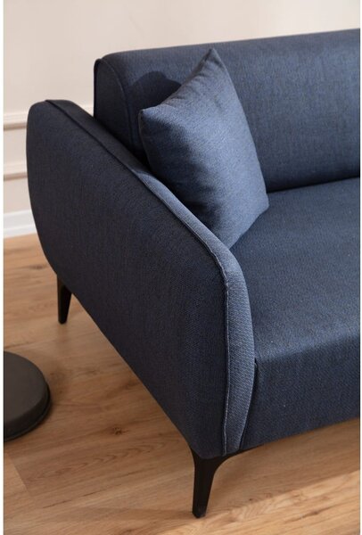 Divano angolare blu, angolo destro - Belissimo - Balcab Home