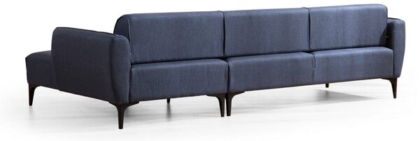 Divano angolare blu, angolo destro - Belissimo - Balcab Home