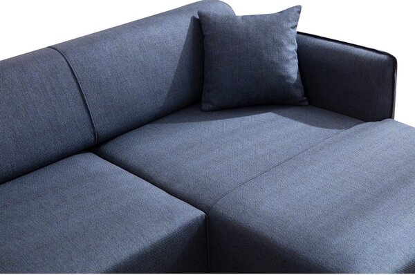 Divano angolare blu, angolo destro - Belissimo - Balcab Home