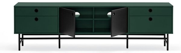 Tavolo TV nero e verde Punto - Teulat