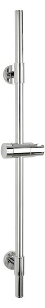 Asta doccia a parete in acciaio inox argento lucido 66 cm Basic - Wenko