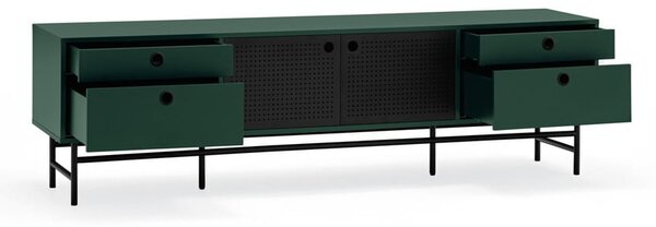 Tavolo TV nero e verde Punto - Teulat
