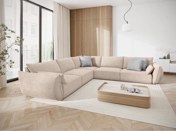 Divano angolare beige (variabile) Vanda - Mazzini Sofas
