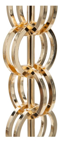 Lampada da tavolo in nero e oro Glam , altezza 54,5 cm Rings - Mauro Ferretti