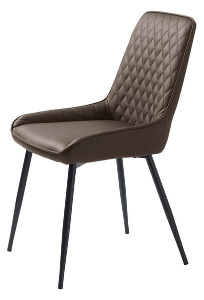 Sedia da pranzo marrone scuro Milton - Unique Furniture
