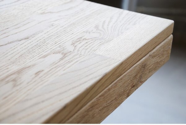 Tavolo da pranzo in legno di quercia effetto lucido 220 x 95 cm Brooklyn - Rowico
