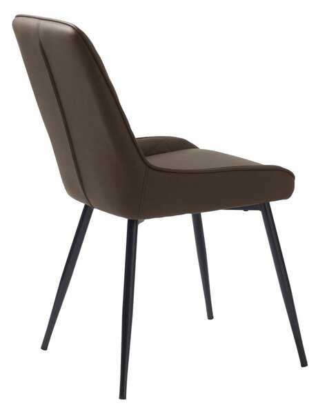 Sedia da pranzo marrone scuro Milton - Unique Furniture