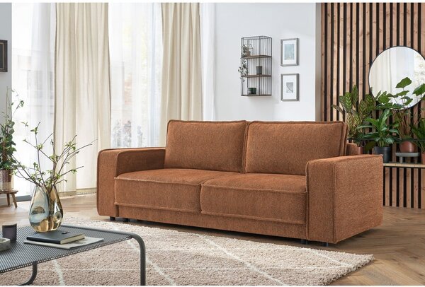 Divano letto marrone arancio Emile - Bobochic Paris