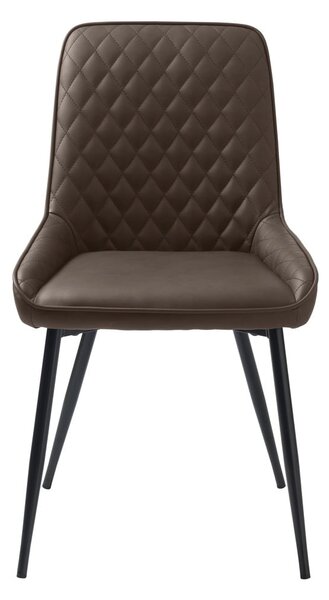 Sedia da pranzo marrone scuro Milton - Unique Furniture