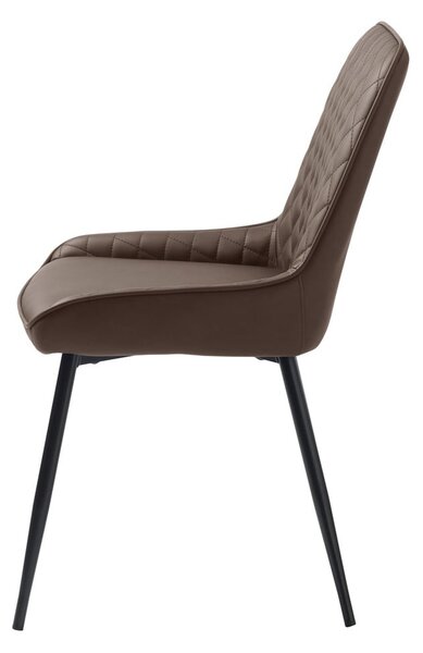 Sedia da pranzo marrone scuro Milton - Unique Furniture