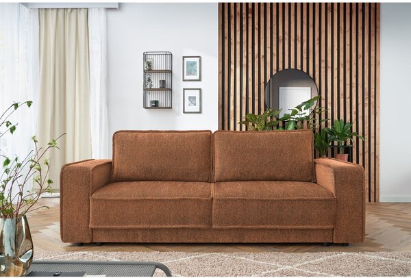 Divano letto marrone arancio Emile - Bobochic Paris