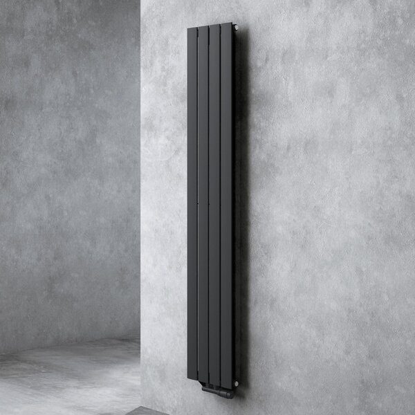 Doporro Radiatore Verticale da Bagno 180x31cm, Radiatore a Pannello Termoarredo da Parete e Pavimento in Acciaio, Antracite