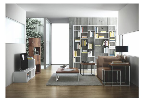 Libreria bianca 216x224 cm Valsa – TemaHome