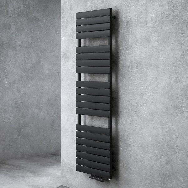 Doporro Scaldasalviette da Parete per Bagno 180x60 cm, Radiatore Termoarredo Piatto in Acciaio ad Acqua Calda, Attacco Basso Centrale, Colore Antracite