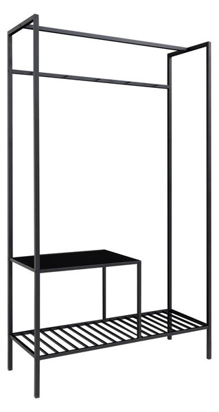 Scaffale multiuso per armadio nero con 2 ripiani , 170 x 101 cm Vita - House Nordic